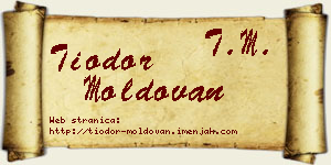 Tiodor Moldovan vizit kartica
